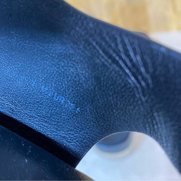 Vince Flint Black Leather Espadrille Sandals Platform 35.5 - Picture 9 of 9